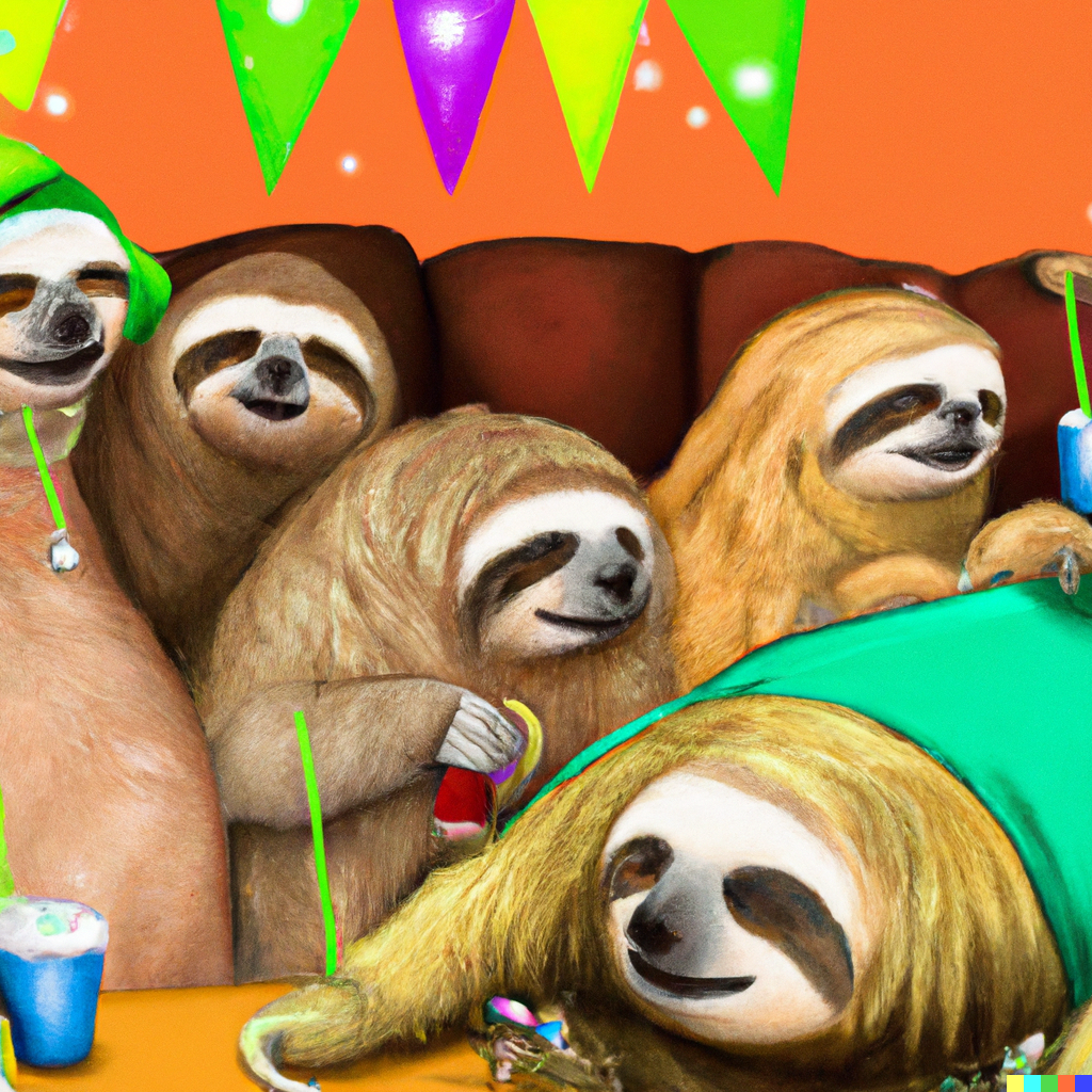 DALL·E 2022-12-30 08.08.06 - digital art of lazy sloths gathering for new years eve party.png
