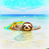 DALL·E 2023-03-17 07.13.48 - digital art of a sloth swimming in the ocean on a tropical beach.png